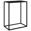 Miniatyrbillede 1 af 6: Konsolbord praktisk til en organiseret entre 60 x 35 x 75 cm hærdet glas og sort stål DEC032142 Svart