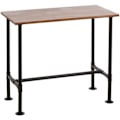 Pikkukuva 1 / 6: Teollinen suunnittelupuu baaritiski bistropöytä metallijalkaisella jalustalla, 108x120x61 cm 04_0008519 kastanj