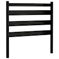 Miniatyrbillede 1 af 4: Hovedgærde - Fyrretræ - 96x4x100 cm - Sort - Moderne - Moderne design Svart