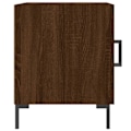 Pikkukuva 4 / 6: 2 kpl yöpöytiä, joissa on ovi ja lokero, koko 40 x 40 x 50 cm, ruskeaa engineerattua puuta ja rautaa, DEC035854 kastanj