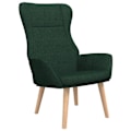 Miniatyrbild 1 av 6: Loungestol modern design i mørkegrønt stof DEC026780 Grön