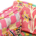 Miniatyrbillede 3 af 4: Couch cushion-paletten 100 % bomuld multicolor patchwork 120 x 80 x 39 cm DEC021318