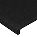Miniatyrbillede 4 af 6: Hovedgærde til sengeaccessory soveværelse møbel med sidekant 103 x 23 x 78/88 sort stof Svart