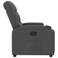 Miniatyrbillede 3 af 6: Fauteuil relax TV med komfortabel polstring og manuel hældningsfunktion i mørkegråt stof DEC027941 Grå