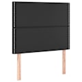 Miniatyrbillede 2 af 4: Hovedgærde - Ikke specificeret - 90x5x118/128 cm - Syntetisk læder sort - LED - Moderne design Svart