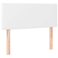Miniatyrbillede 2 af 4: Hovedgærde til seng, soveværelse møbel med LED 90 x 5 x 78/88 syntetisk hvid