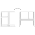 Miniatyrbillede 4 af 5: Side table for sofa, horizontally or vertically 50 x 30 x 50 cm, white engineered wood DEC032354 Vit