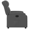 Miniatyrbillede 6 af 6: Fauteuil relax TV med behagelig polstring, manuel hældningsfunktion i mørkegrå stof DEC027937 Grå