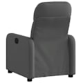 Miniatyrbillede 2 af 6: Fauteuil relax TV med komfortabel polstring og manuel hældningsfunktion i mørkegrå stof DEC027945 Grå