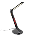 Miniatyrbillede 1 af 3: Nattelys skrivebord lampe med vækkeur digitalt ur med alarmfunktion 04_0005418 Guld