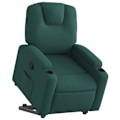 Miniatyrbillede 1 af 6: Fauteuil relax TV med komfortabel polstring, elektrisk løftefunktion i mørkegrøn stof DEC028222 Guld