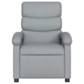 Miniatyrbillede 2 af 6: Fauteuil relax TV med komfortabel polstring, manuel vippefunktion i lysegråt stof DEC027893 Grå