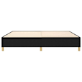 Miniatyrbillede 2 af 6: Sengemad med ben ramme 140x190 cm sort stof TDL0207022 Svart