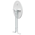 Miniatyrbillede 4 af 6: Høj bord, sidebord, foldbart top ø80 x 110 cm, ingeniørtræ og hvidt stål DEC036777 Vit