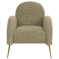 Miniatyrbillede 6 af 6: Lounge cocktail lænestol retro lys grøn chenille stof ekstra tyk polstring på 22 cm 04_0006860 Grön
