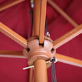 Miniatyrbillede 2 af 3: Havej parasol Ø 3m polyester/træ bordeaux