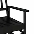 Miniatyrbillede 5 af 6: Bænk med vippefunktion til haven 118 x 70 x 104,5 cm i sort poppeltræ DEC028718 kastanj