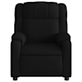 Miniatyrbillede 5 af 6: TV-reclinerstol med komfortabel polstring og manuel hældningsfunktion i sort stof DEC028109 Svart