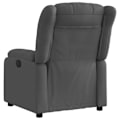 Miniatyrbillede 2 af 6: Fauteuil relax TV med behagelig polstring, manuel hældningsfunktion i mørkegrå stof DEC027937 Grå