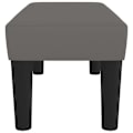 Pikkukuva 3 / 5: Design klassinen sängynpenkki 70 x 30 x 30 cm harmaasta PVC:stä DEC024671 Grå