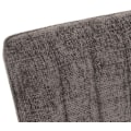 Pikkukuva 3 / 6: Ruokasalin sohva pehmustetulla harmaa ruskea chenille-kankaalla ja metallilla 160 cm 04_0005860 Grå