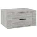 Miniatyrbillede 1 af 6: Væglampe med skuffe 50 x 36 x 25 cm grå ingeniørtræ DEC034335 kastanj