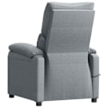 Miniatyrbillede 5 af 6: Fauteuil til afslapning med manuel tilt-funktion, 6 massagepunkter i lysegrå stof DEC029191 Grå