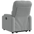 Miniatyrbillede 4 af 6: Lænestol med komfortabel polstring, TV-recliner med elektrisk løftefunktion i lys grå stof DEC027908 Grå