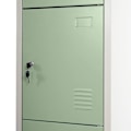 Miniatyrbillede 2 af 6: Skuffesystem til kontor, fire låsbare døre, 180 x 38 x 45 i metal grøn