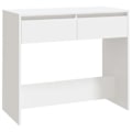 Miniatyrbillede 1 af 5: Elegant design konsolbord til entre med skuffer 89 x 41 x 76,5 cm hvid spånplade DEC031722 Vit