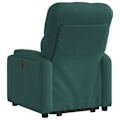 Miniatyrbillede 4 af 6: Fauteuil relax TV med behagelig polstring, elektrisk løftefunktion i mørkegrøn stof DEC028213 Guld