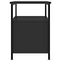 Pikkukuva 5 / 6: 2 kpl yöpöytiä, joissa on kaksi laatikkoa ja hylly, mitat 34 x 35,5 x 50 cm, valmistettu kestävästä puumateriaalista ja mustasta metallista, DEC035467 kastanj