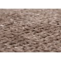 Miniatyrbillede 3 af 6: Banc spisebænk i brunt chenille stof 160 cm og børstet rustfrit stål 04_0005817 kastanj