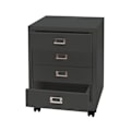Miniatyrbillede 1 af 6: Caisson à tiroirs de bureau 55x40x41 cm 4 tiroirs en acier gris foncé 04_0008267 Grå