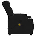 Miniatyrbillede 6 af 6: TV afslappningsstol med massagefunktion, justerbar, 6 massagesykler, sort stof DEC027058 Svart