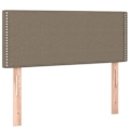 Miniatyrbillede 3 af 4: Hovedgærde til soveværelset med LED-møbel 90 x 5 x 78/88 taupe stof