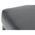 Miniatyrbillede 4 af 6: Sæt med 2 barstole med fodstøtte, enkel design, højde 85 cm, i sort PVC og sort metal 10_0004381 Metall
