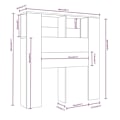 Miniatyrbillede 4 af 5: Hovedgærde - TDL - MDF brun - 4 rum - 100 x 18,5 x 104,5 cm - Moderne design kastanj