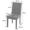 Miniatyrbillede 2 af 3: Spisebordsstol til køkken i mat sort syntetik med mørke træben, moderne design