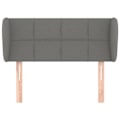 Miniatyrbillede 2 af 4: Hovedgærde - Soveværelsesaccessory - Mørkegrå - 83x23x78/88 cm - Klassisk stil - Holdbar Mörkgrå