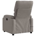 Miniatyrbillede 4 af 6: Fauteuil til afslapning med elektrisk vippesfunktion i taupe stof DEC027274 Mol