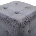 Pikkukuva 4 / 6: 2 kpl 30 x 30 x 30 cm PVC daimihenkisiä jalkatukipuffeja harmaana DEC032757 Grå