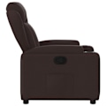 Miniatyrbillede 6 af 6: Fauteuil relax TV med behagelig polstring, manuel vippefunktion i mørkebrun stof DEC027996 kastanj