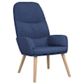 Miniatyrbillede 1 af 6: Moderne design lounge sofa stol i blåt stof DEC026642 Blå