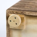 Miniatyrbillede 6 af 6: Tabouret, kube, træ, sidebord, kube, brunt træ, sengebord, lav bordhylde, 39 x 40 x 40