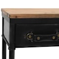 Miniatyrbillede 5 af 6: Functional and stylish entry console table on wheels with drawers 100x33,5x80 cm MDF wood and steel DEC032055 kastanj