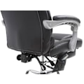 Miniatyrbillede 6 af 6: Kontorstol med massagesfunktion, fodskammel og justerbar ryg i sort PVC 10_0002577 Svart