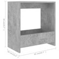 Miniatyrbillede 4 af 4: Side table for sofa end 50 x 26 x 50 cm engineered wood concrete gray DEC032451 kastanj