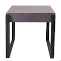Miniatyrbillede 6 af 6: Side table, lav borde i metal 51x50x54 cm MDF med grå marmor effekt 04_0008495 Grå