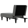 Miniatyrbild 4 av 6: Meridienne chaise longue för inomhus tre positioner omvandlingsbara i mörkgrått tyg DEC026179 Grå